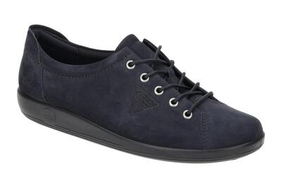 Ecco Soft 2 Schuhe blau nightsky Damen Schnürer