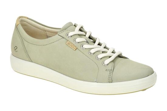 Ecco Soft 7 Schuhe grau-grün sage Damen Sneakers