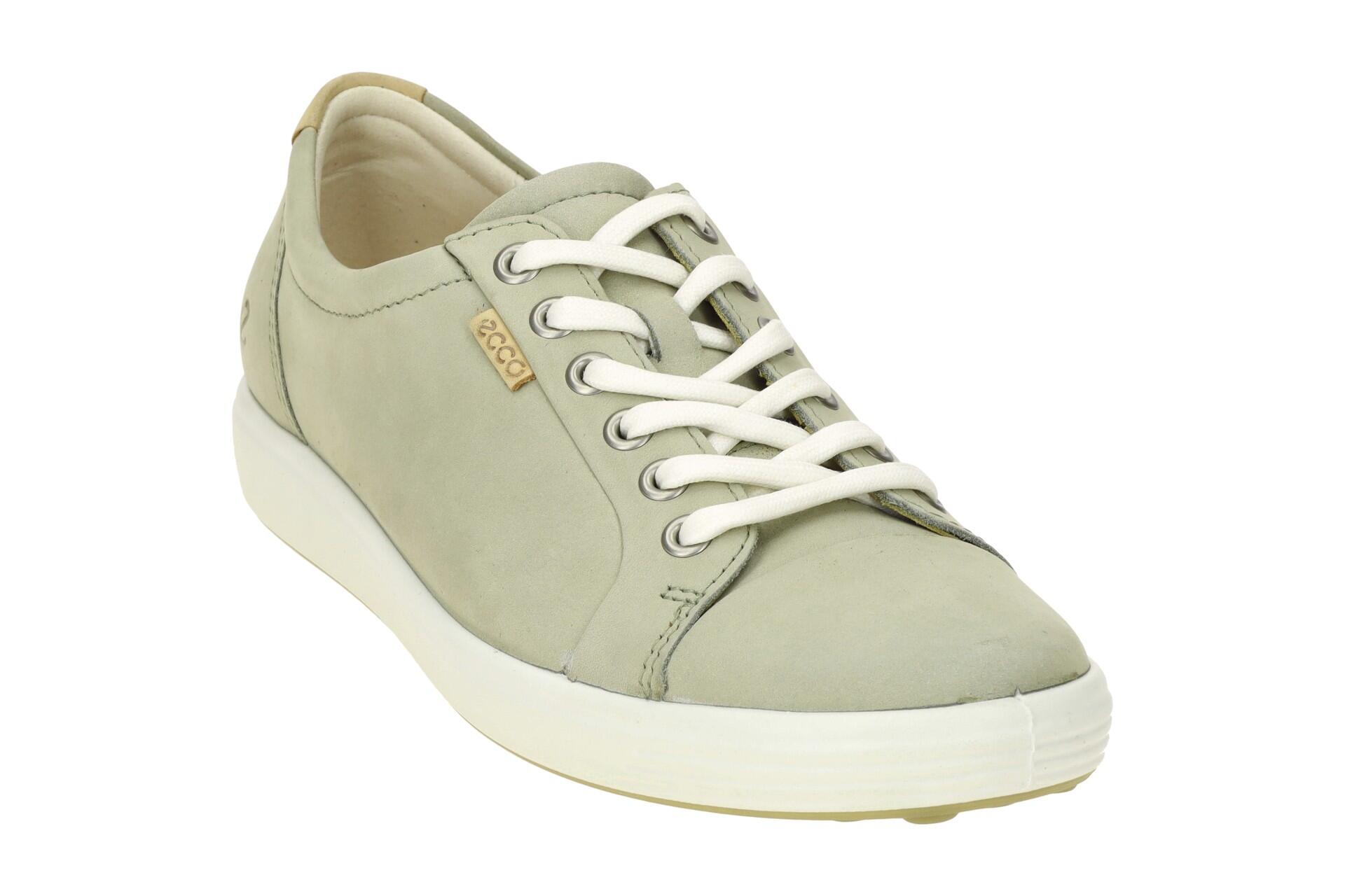 Ecco Soft 7 Schuhe grau-grün sage Damen Sneakers 3/7