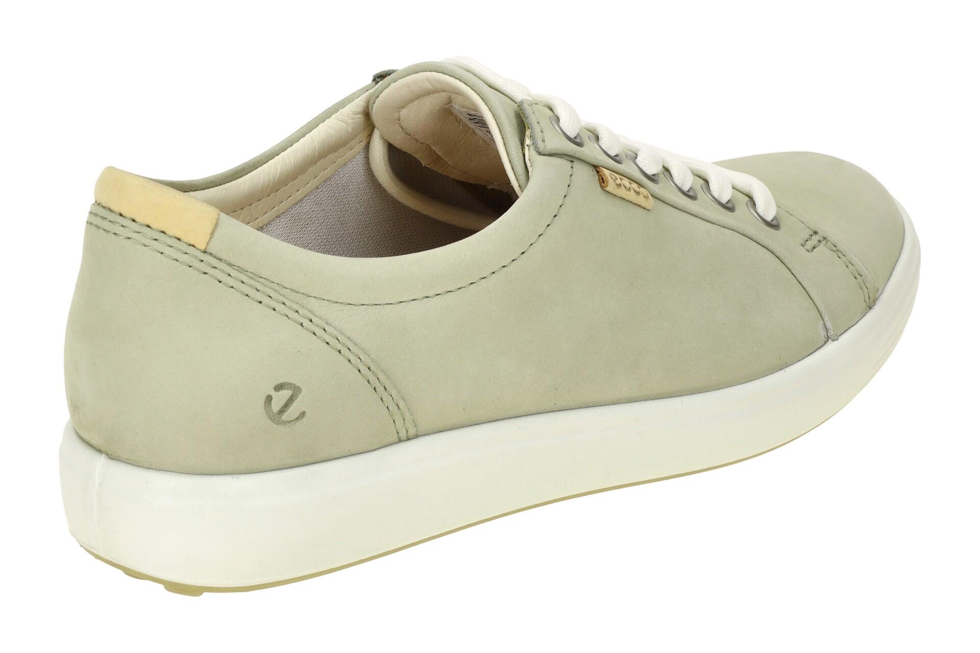 Ecco Soft 7 Schuhe grau-grün sage Damen Sneakers 4/7