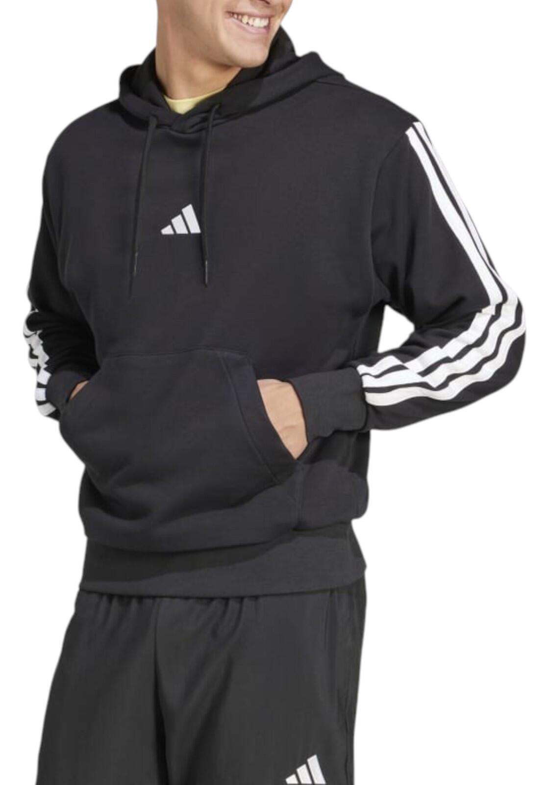 Camisola com capuz adidas Essentials 3-Stripes French Terry 2/7