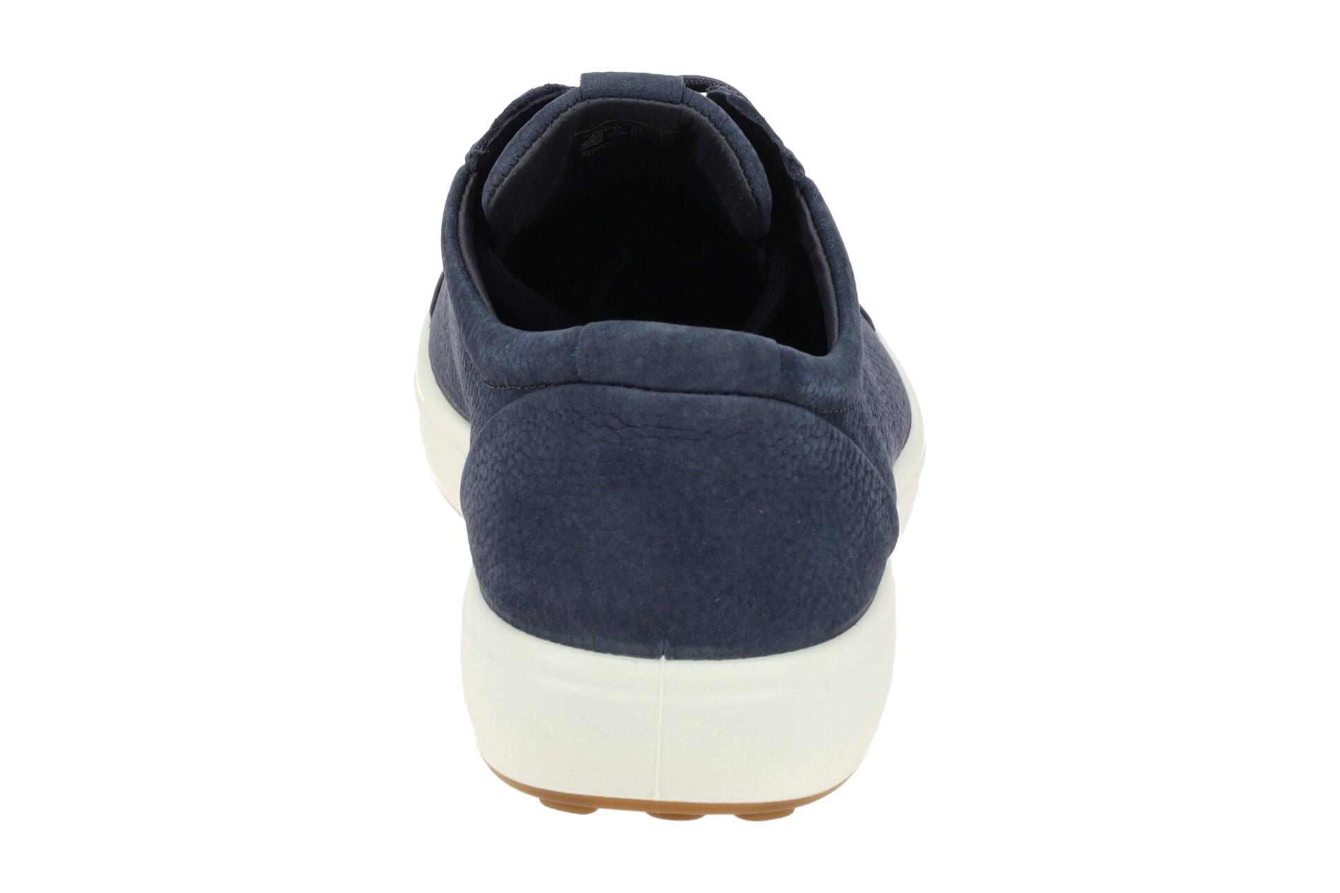 Ecco Soft 7 Schuhe dunkelblau Nubuck Sneaker 470364 5/7