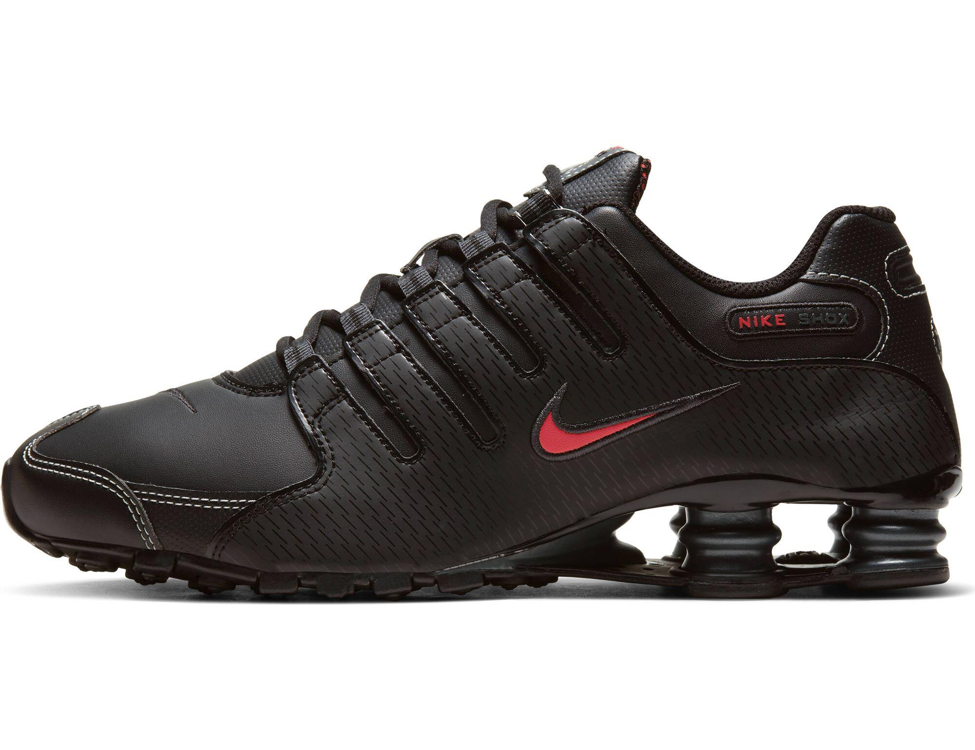 Buty Nike Shox NZ Czarne Varsity Czerwone 4/7
