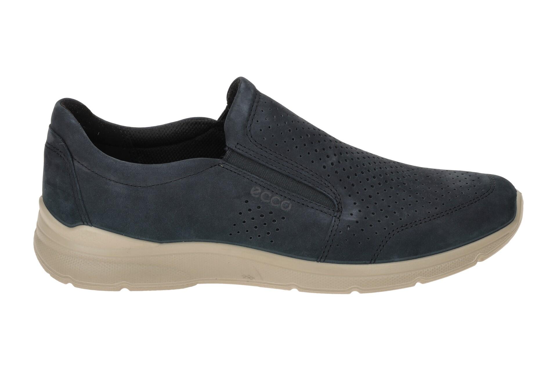 Ecco Irving Schuhe Slipper blau perforiert 2/7