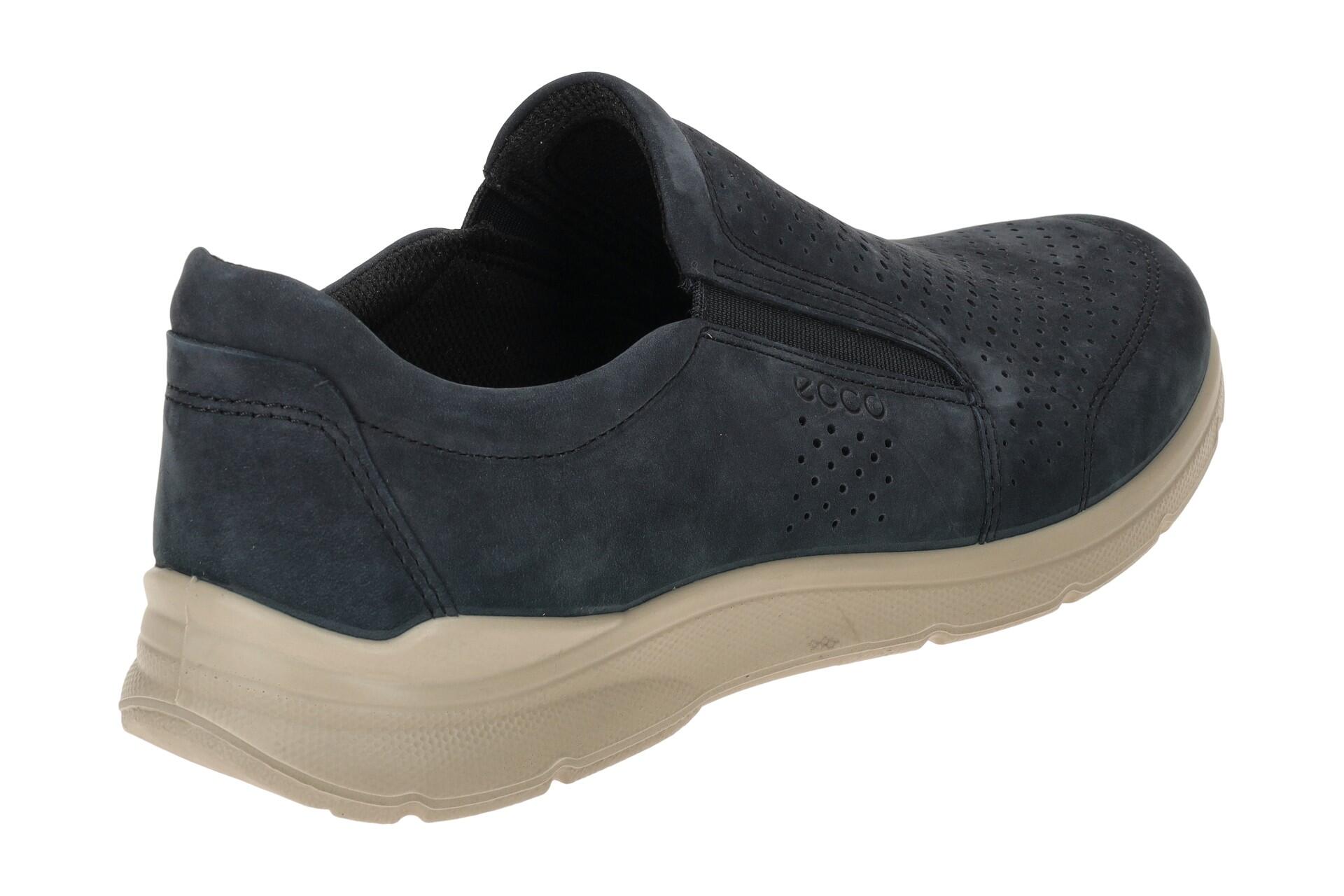 Ecco Irving Schuhe Slipper blau perforiert 4/7