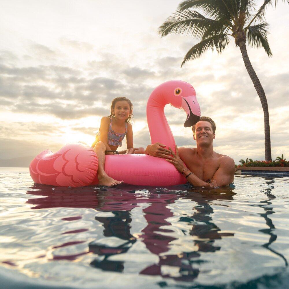 INTEX Pink Flamingo Inflatable Pool Ride-on
