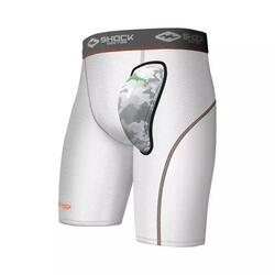 Short et Coquille de Baseball Shock Doctor Aircore Blanc