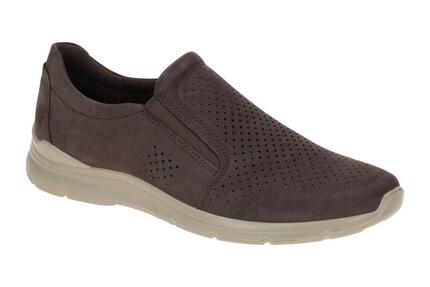 Ecco Irving Schuhe Slipper braun mocha gelocht
