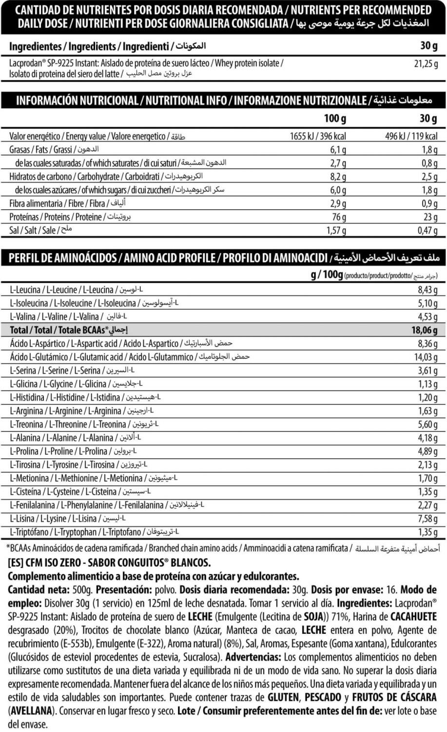 CFM ISO Zero - 500g Leche Merengada BIG 3/4