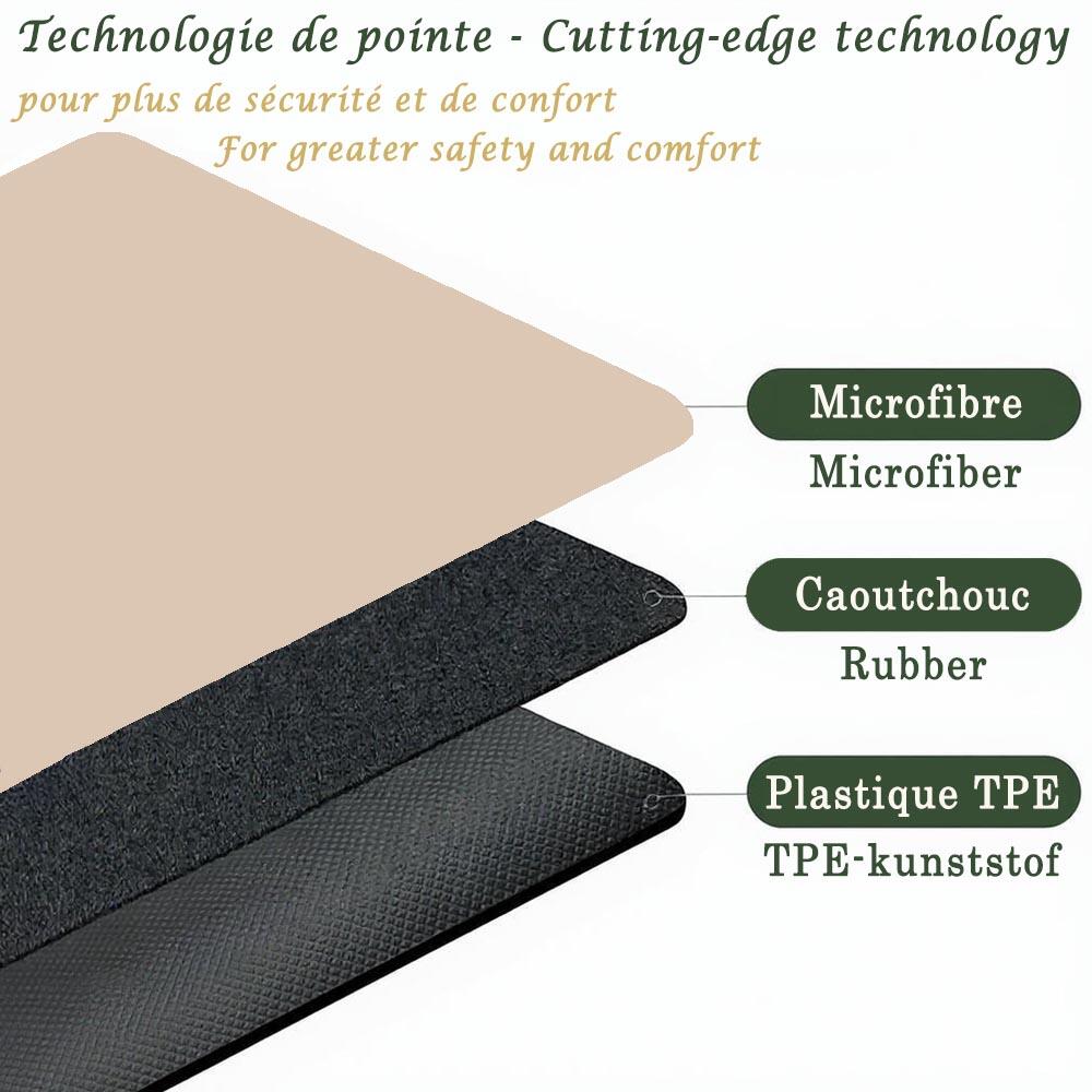 Tapis yoga écologique nouvelle génération conception 3 plis 6mm 7 chakras 5/7