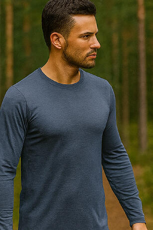 T-shirt en mérinos pour homme ALAN 3/4