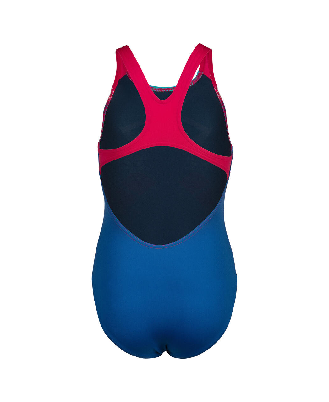 Arena Meisjes Badpak Kikko Swim Pro Back Royal-Freak Rose-Wit 4/5