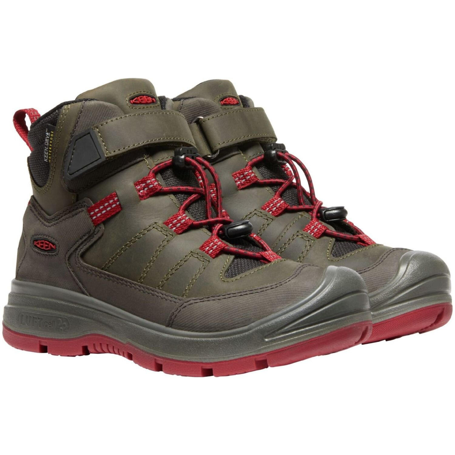 Bottes de trekking Keen Redwood Mid WP pour enfants 3/7