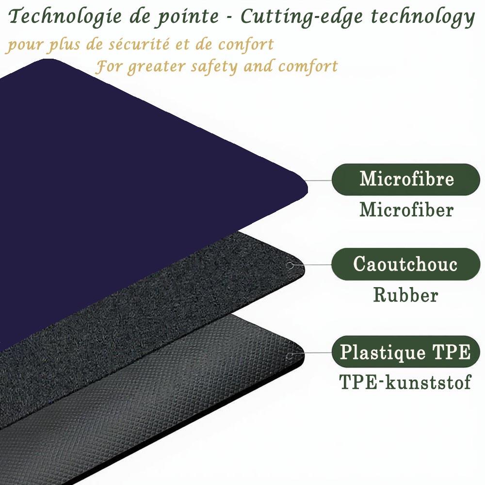Tapete de yoga ecológica, nuevo concepto de 3 capas 6mmx68cmx1,83m, Bodylines 5/6