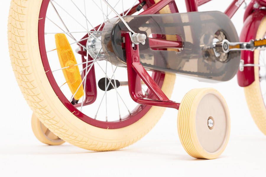 Kinderfiets 16" VINTAGE GERMINA zijwieltjes, mandje 4/7