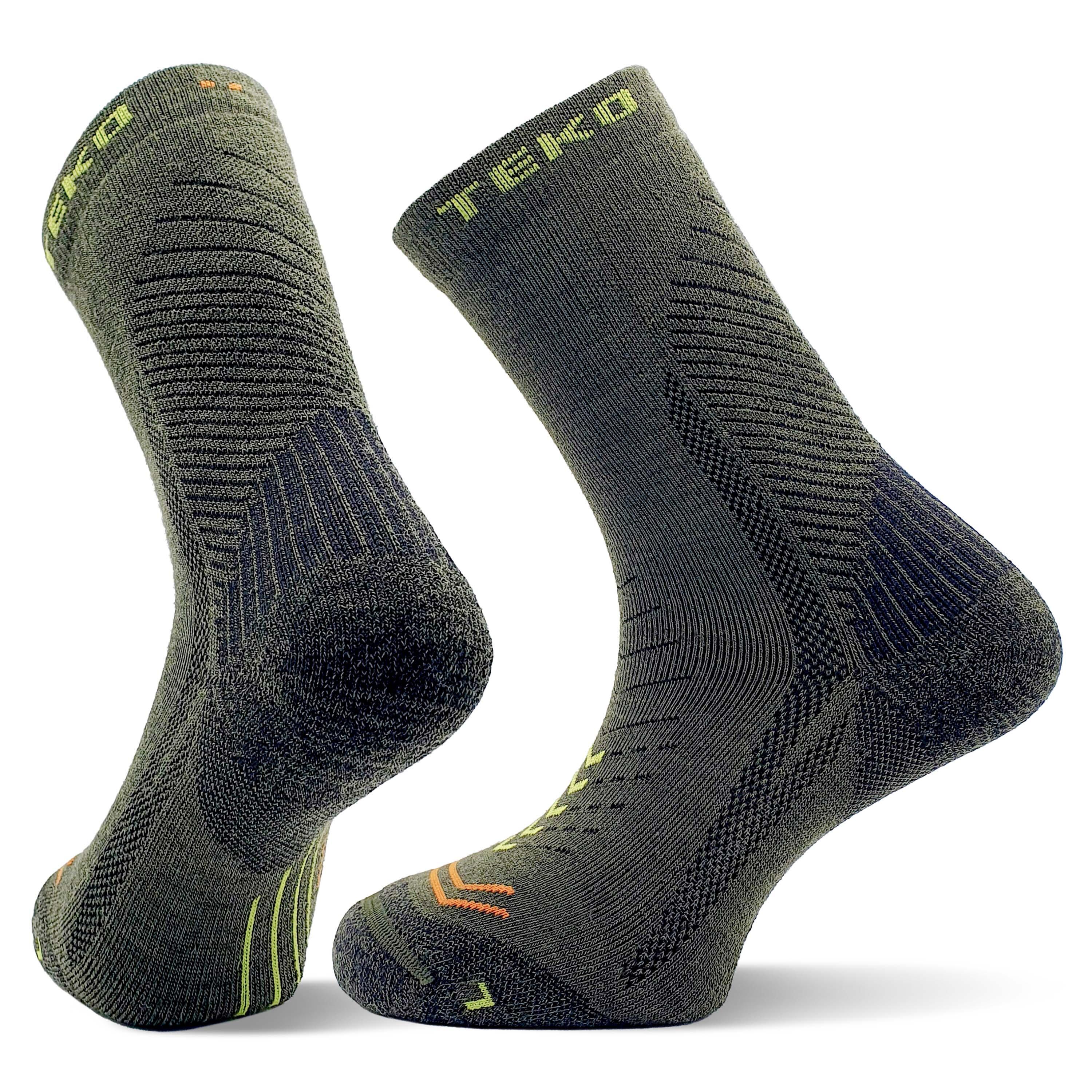 Teko - Chaussettes De Randonnée Teko Ecohike Discovery Light Half Cushion 2.0 - Chaussettes - Vert - Decathlon