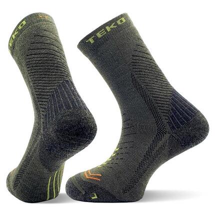 Skarpety sportowe z wełną merino Teko ecoHIKE Discovery Light Half Cushion 2.0