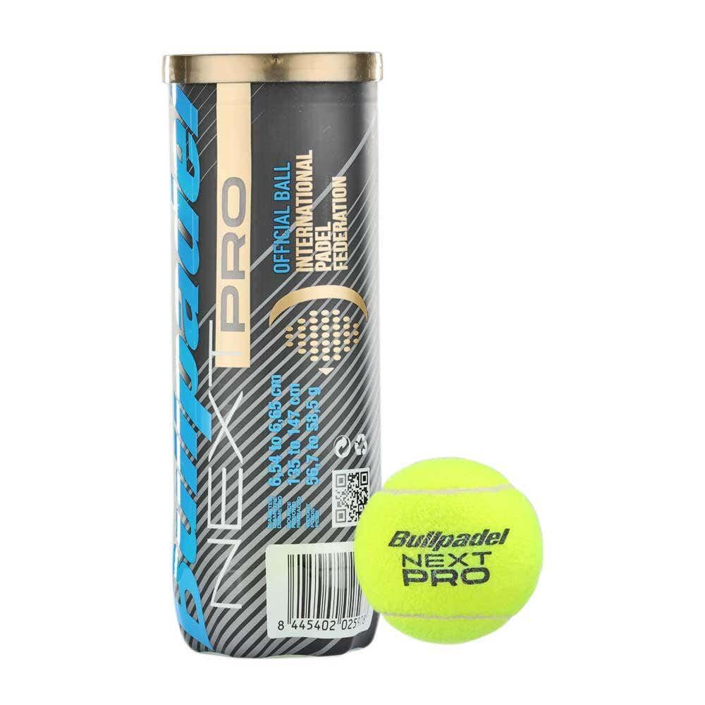 Bullpadel - Pack De 3 Balles De Padel Bullpadel Next Pro Jaune - Balle De Padel - Noir - Taille Unique - Decathlon