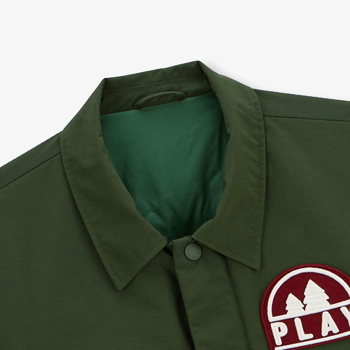 Parka Dan déperlante avec badge brodé vert anglais 4/5