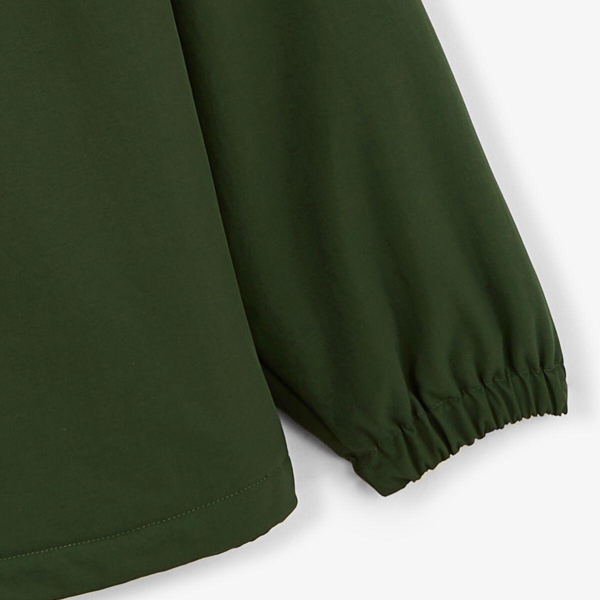 Parka Dan déperlante avec badge brodé vert anglais 5/5
