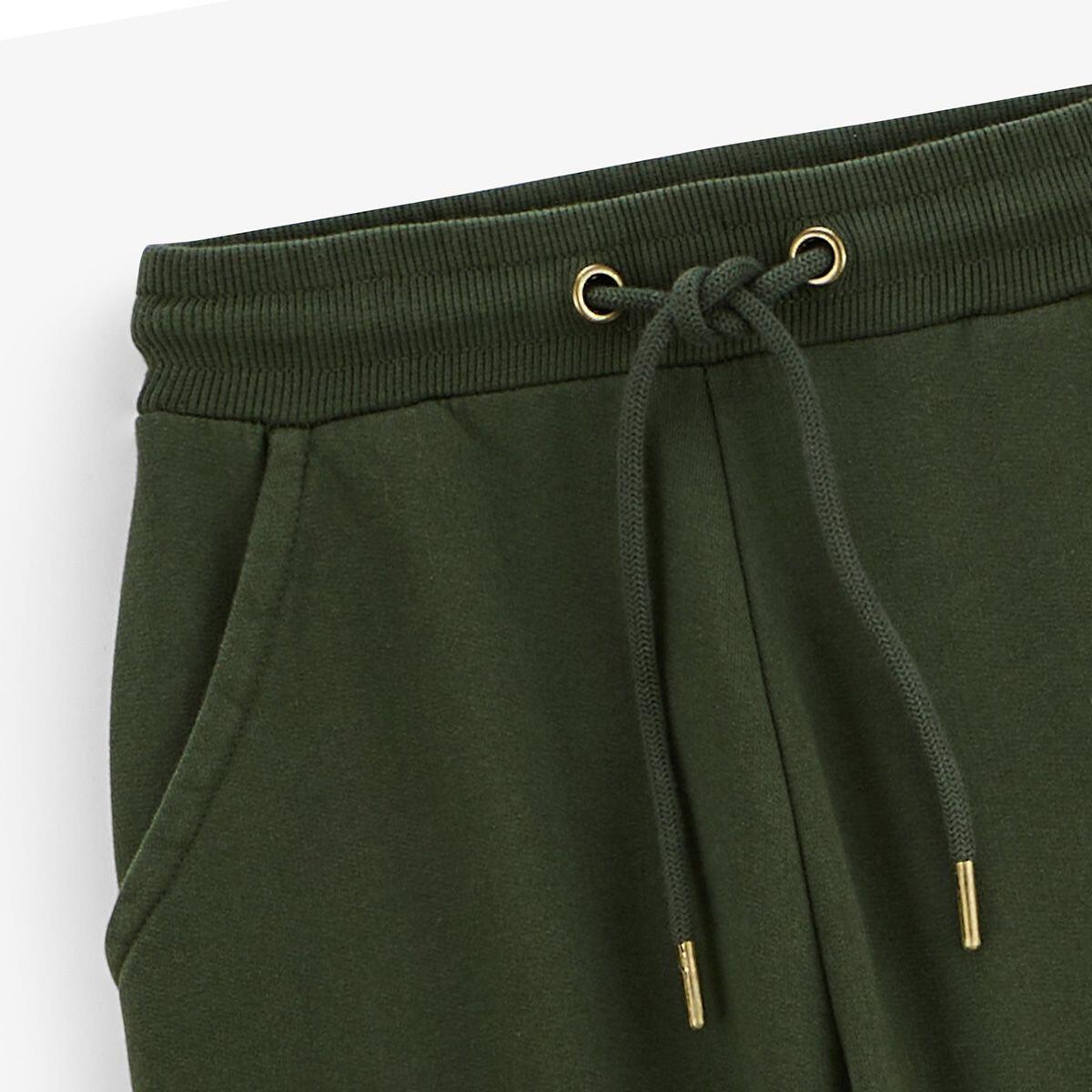 Jogging garçon élastiqué en coton vert anglais Paolo 4/4
