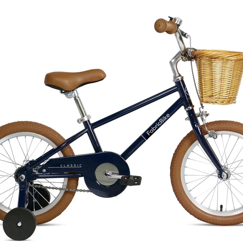 FABRICBIKE Kids Classic - 16" pedal bike for children, ages 3-7. Navy