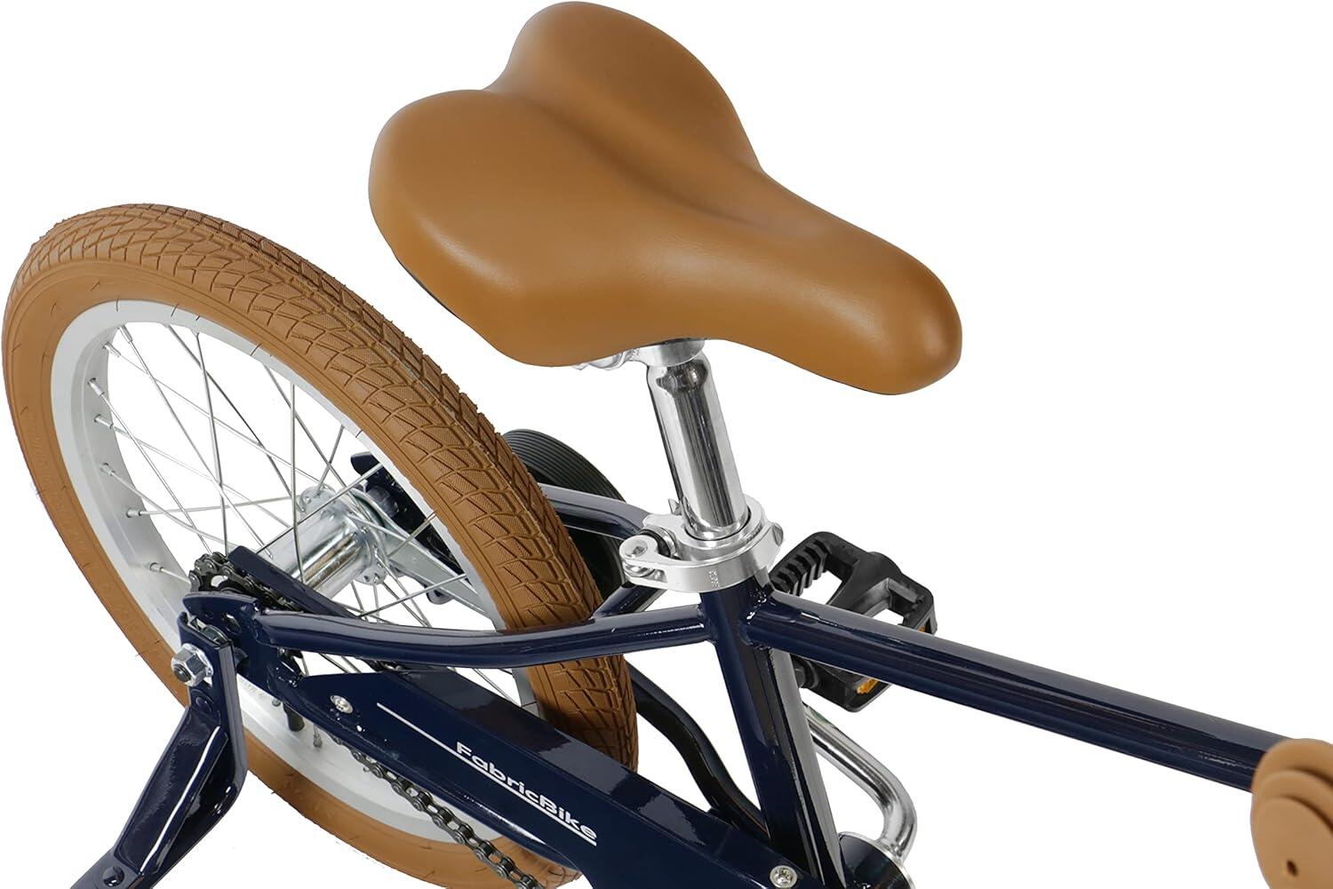 FabricBike Kids – Vélo à Pédales 12 Ou 16 Pouces, Roues Stabilisatrices Amovibles, Freins Avant/arrière, Pour Enfants