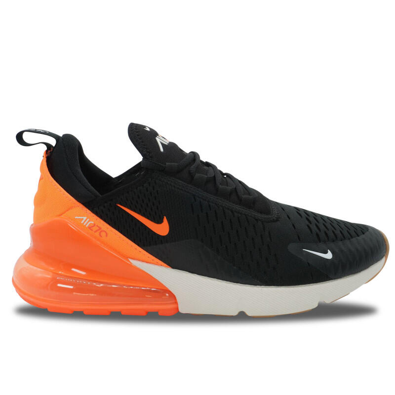 Nike - Nike Air Max 270 Black Phantom Total Orange - Baskets - Noir - 41 - Decathlon