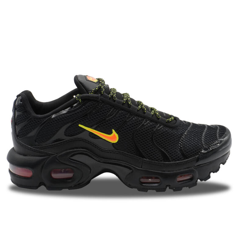 Nike - Nike Air Max Plus Tn Black Volt Hyper Crimson - Baskets - Noir - 38 - Decathlon