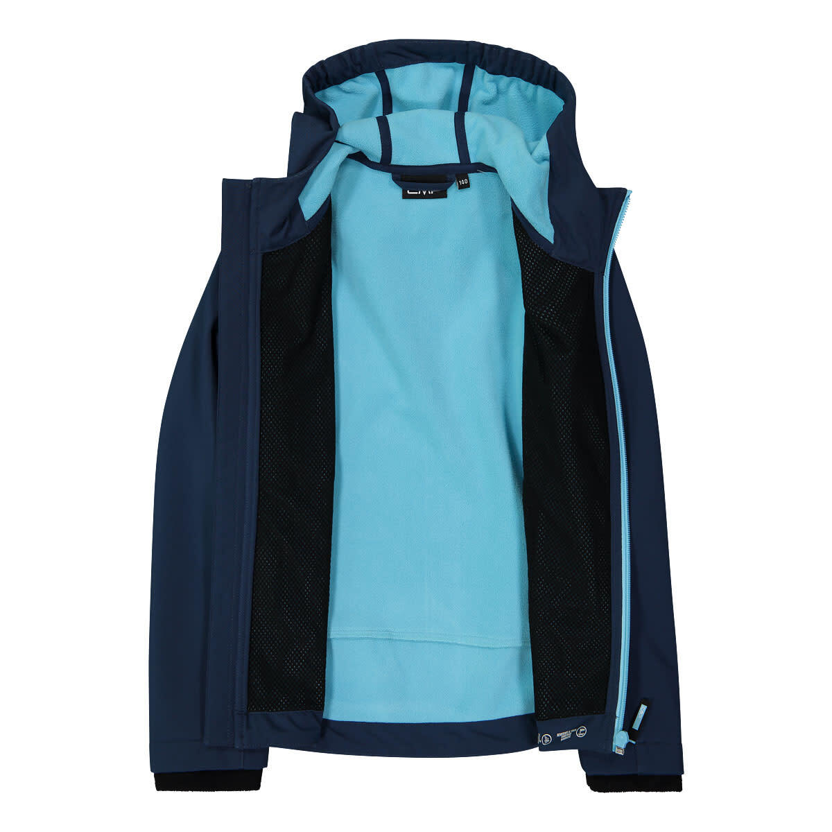 Casacos Softshell Crianças, Unissex - CMP Kid SoftShell Jacket - Blue/Topazio 7/7