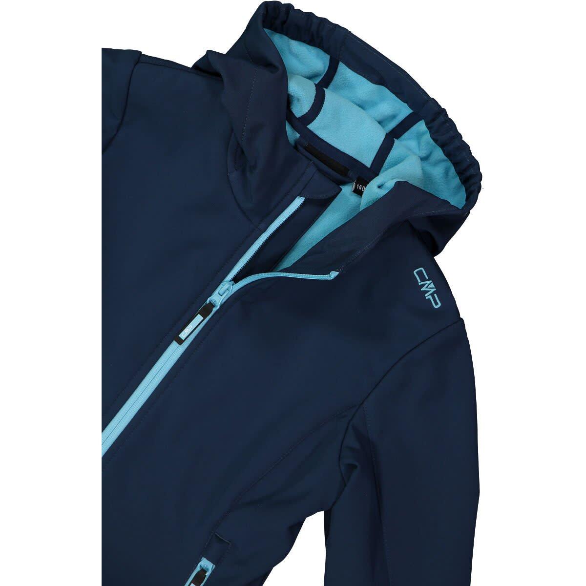 Softshell Jassen Kinderen, Unisex - CMP Kid SoftShell Jacket - Blue/Topazio 5/12