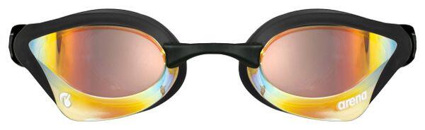 Lunettes de Natation ARENA Cobra Core Swipe Mirror Noir Or 2/3