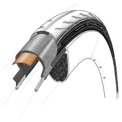 Hutchinson Challenger 700 mm Pneus de Estrada Tubetype Dobrável Reforçado Bi-Com 4/4
