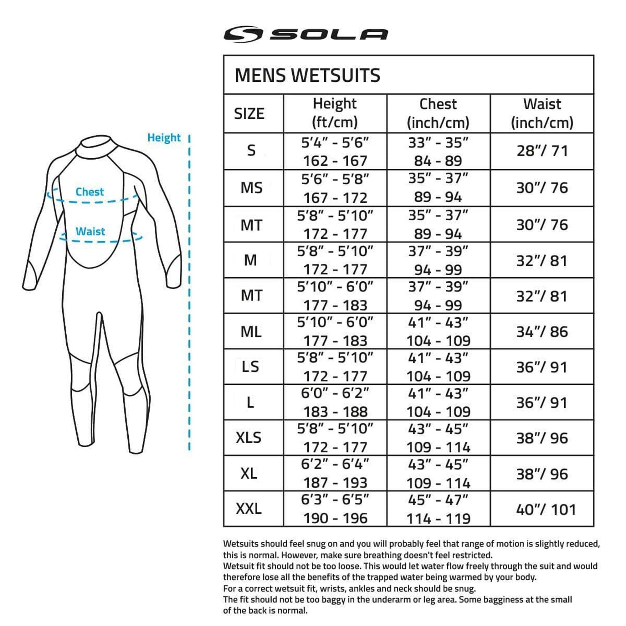 Sola Mens Open Water 3/2 BZ Fullsuit main image 1