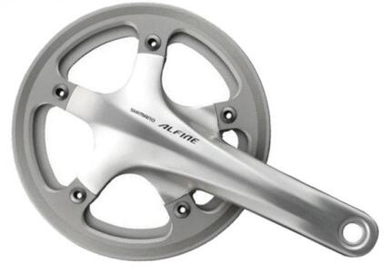 SHIMANO Kurbelgarnitur ALFINE FC-S501 - 45 Zähne, silber