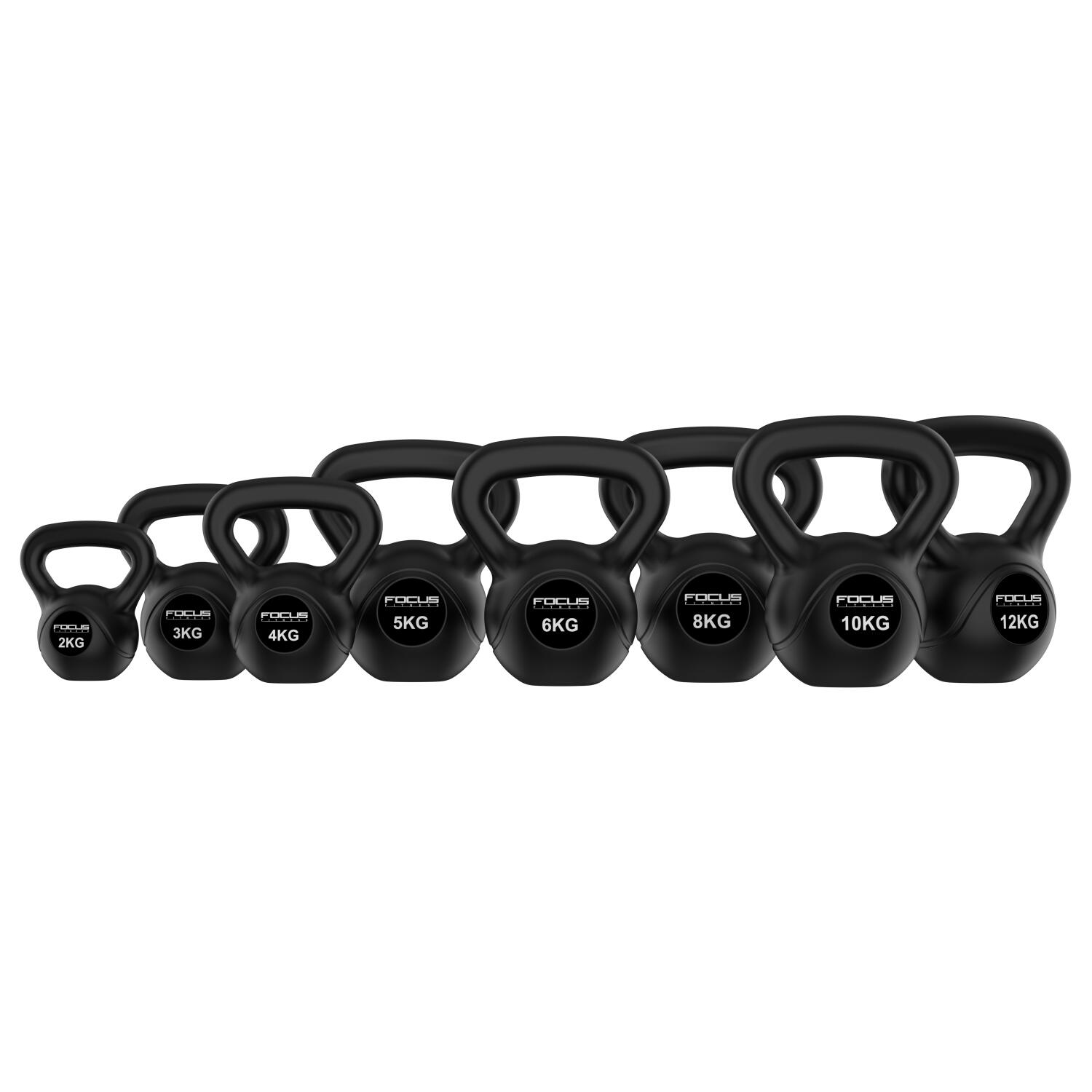 Yes4All Kettlebell En Ciment – 4 à 20 Kg, Base Plate, Poignée Ergonomique – Idéal Pour Musculation Et Cross-training