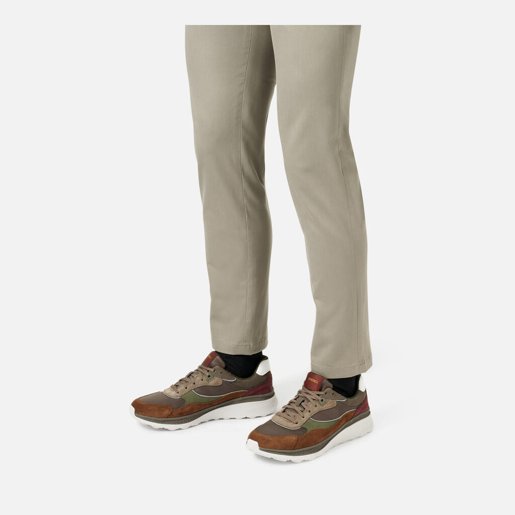 Baskets Homme U SPHERICA ACTIF X1 Beige Clair/Cognac 3/7