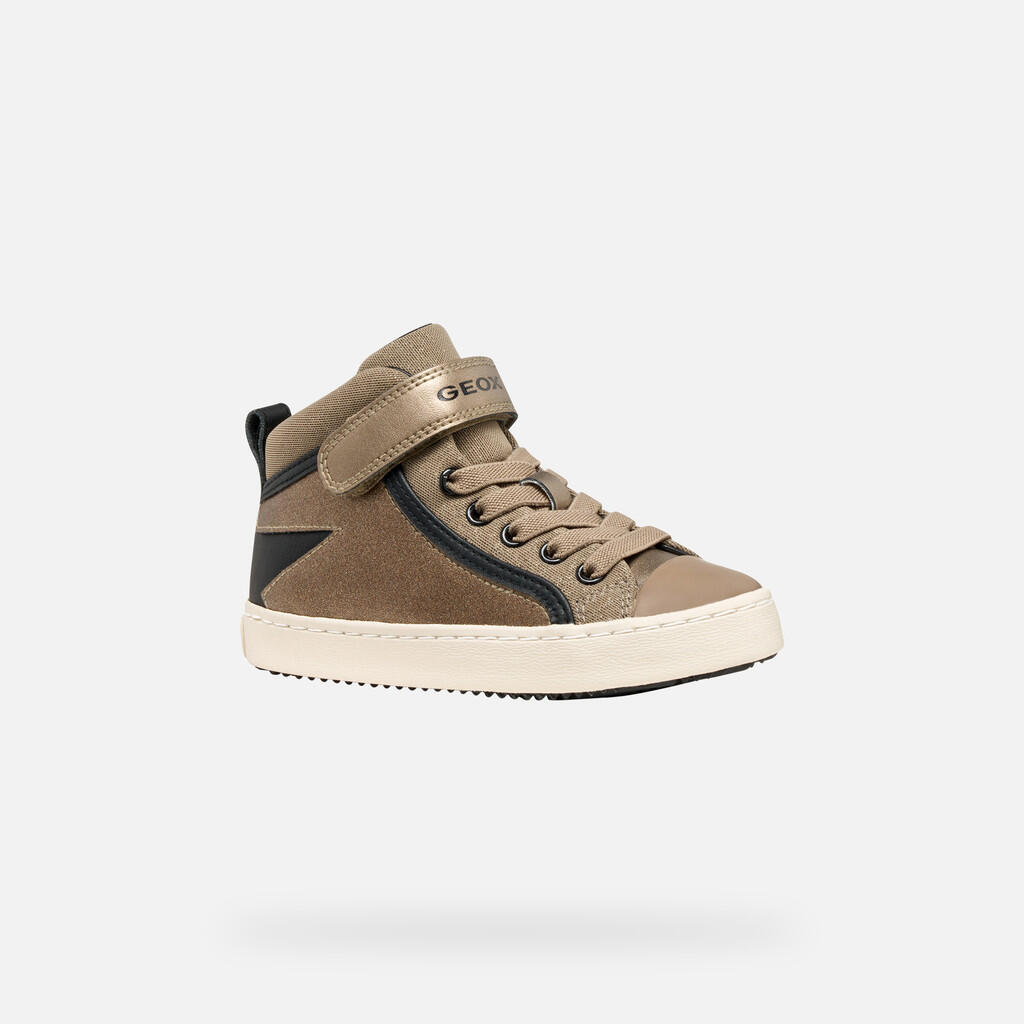 Baskets Fille J KALISPERA GIRL Beige Foncé/Noir 4/7