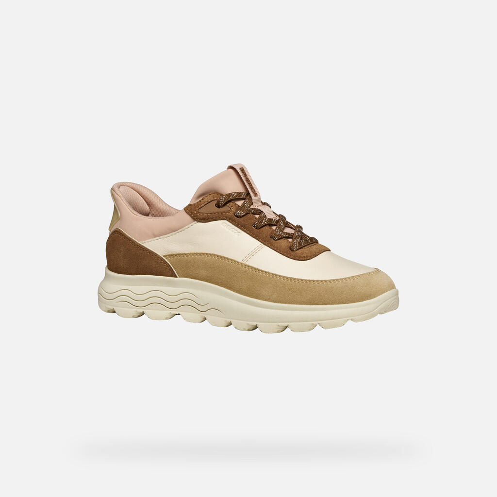 Baskets Femme Beige Geox D SPHERICA PLUS 3/7