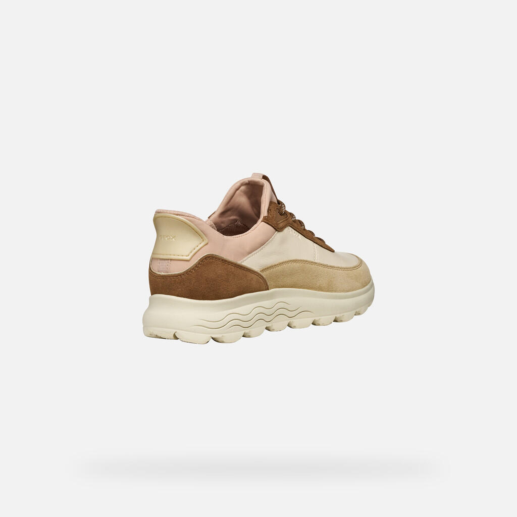 Baskets Femme Beige Geox D SPHERICA PLUS 5/7