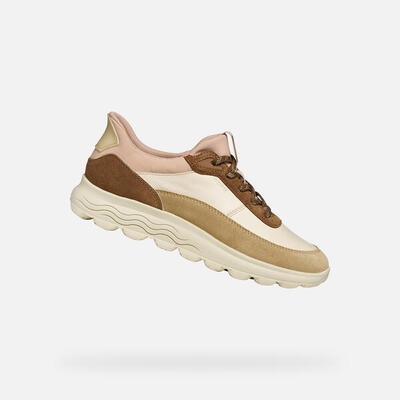 Baskets femme baskets geox d spherica plus beige beige geox