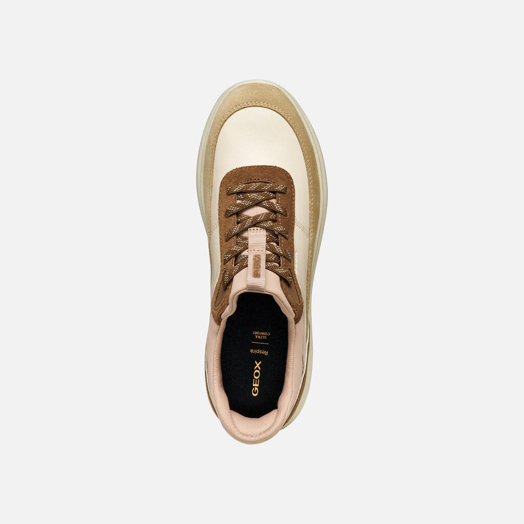 Baskets Femme Beige Geox D SPHERICA PLUS 6/7