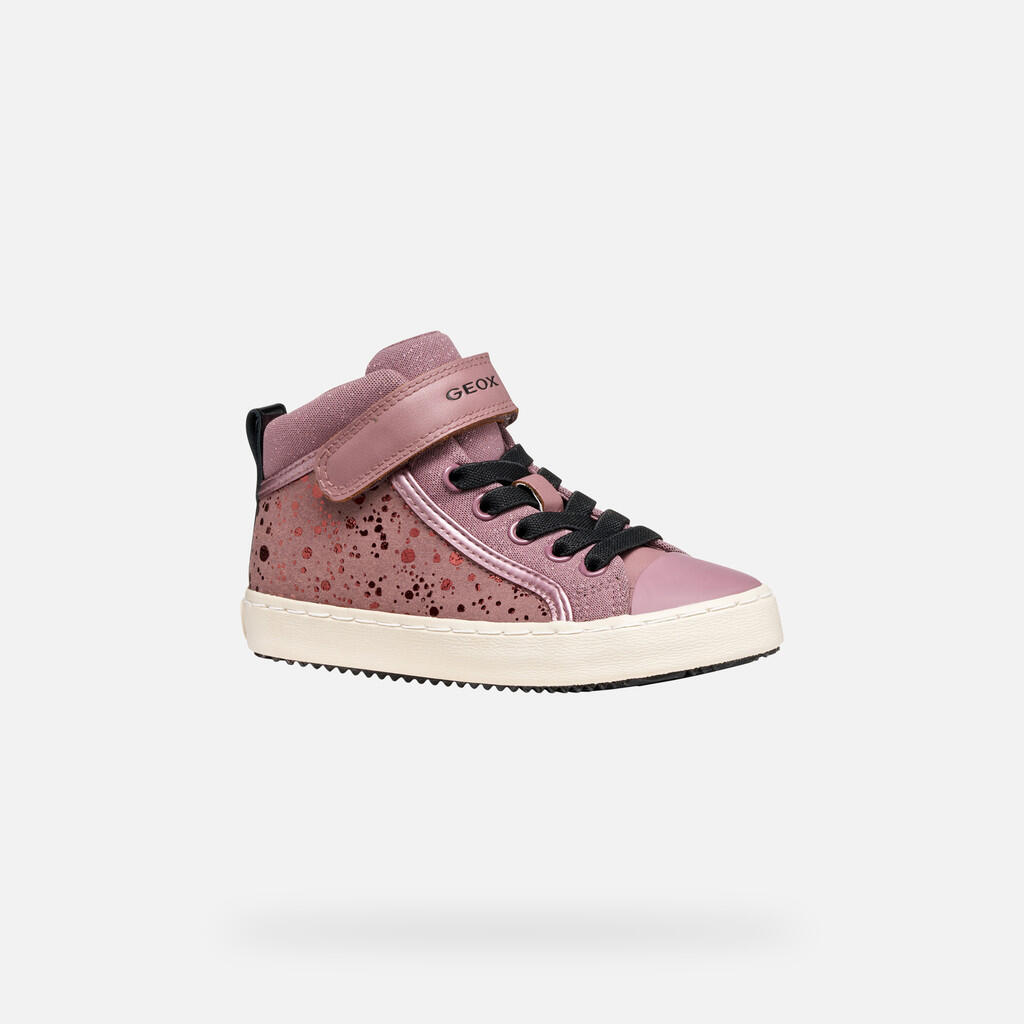 Baskets Fille J KALISPERA GIRL Rose Foncé/Noir 4/7