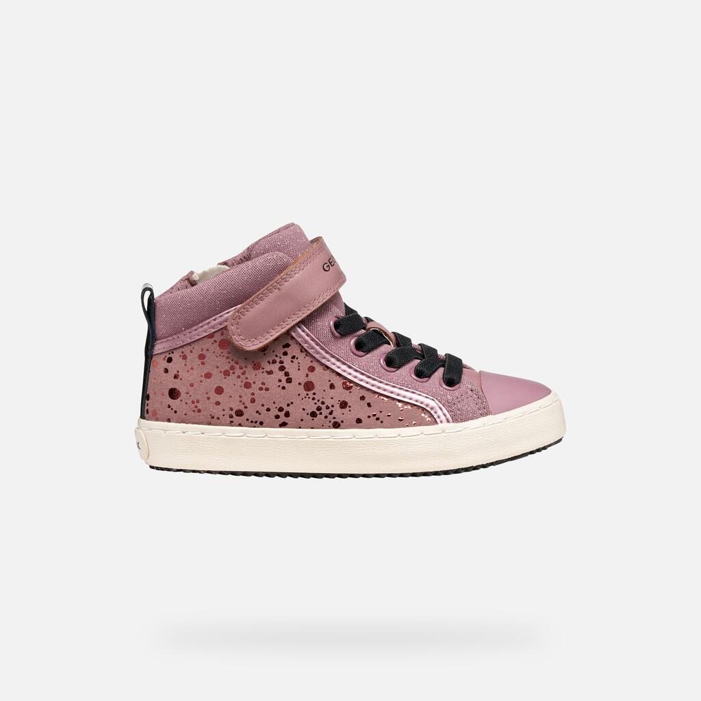 Baskets Fille J KALISPERA GIRL Rose Foncé/Noir 2/7