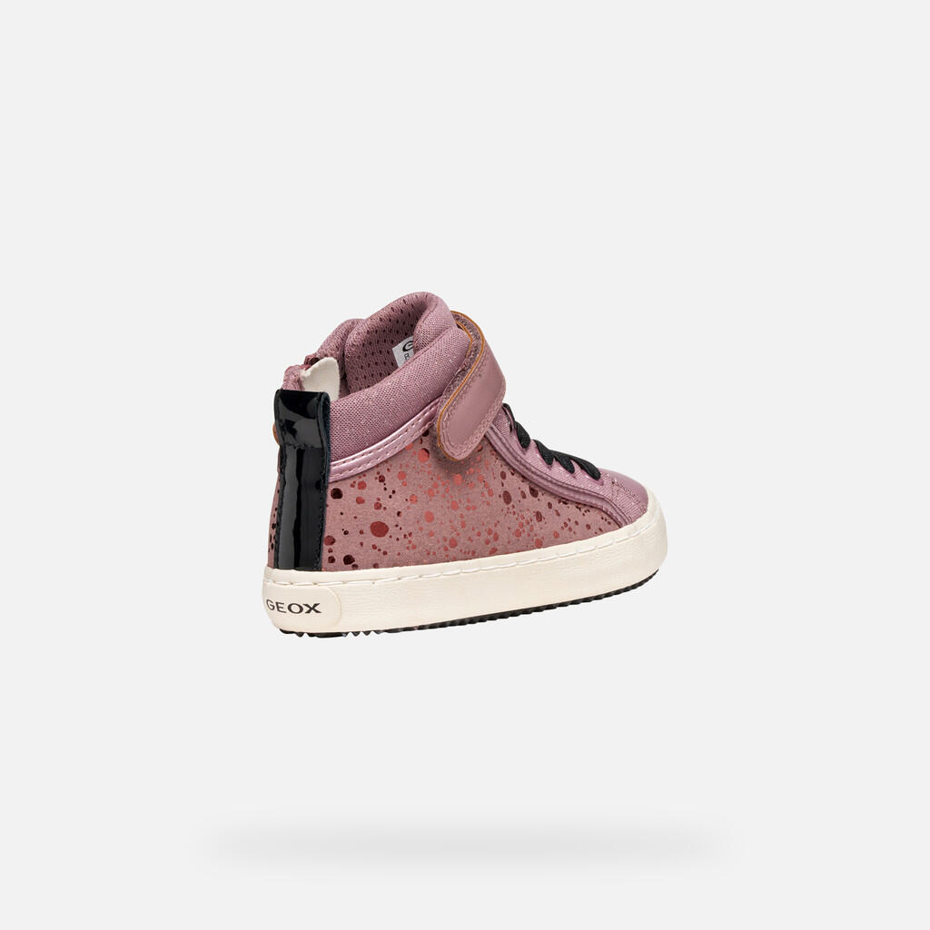 Baskets Fille J KALISPERA GIRL Rose Foncé/Noir 6/7