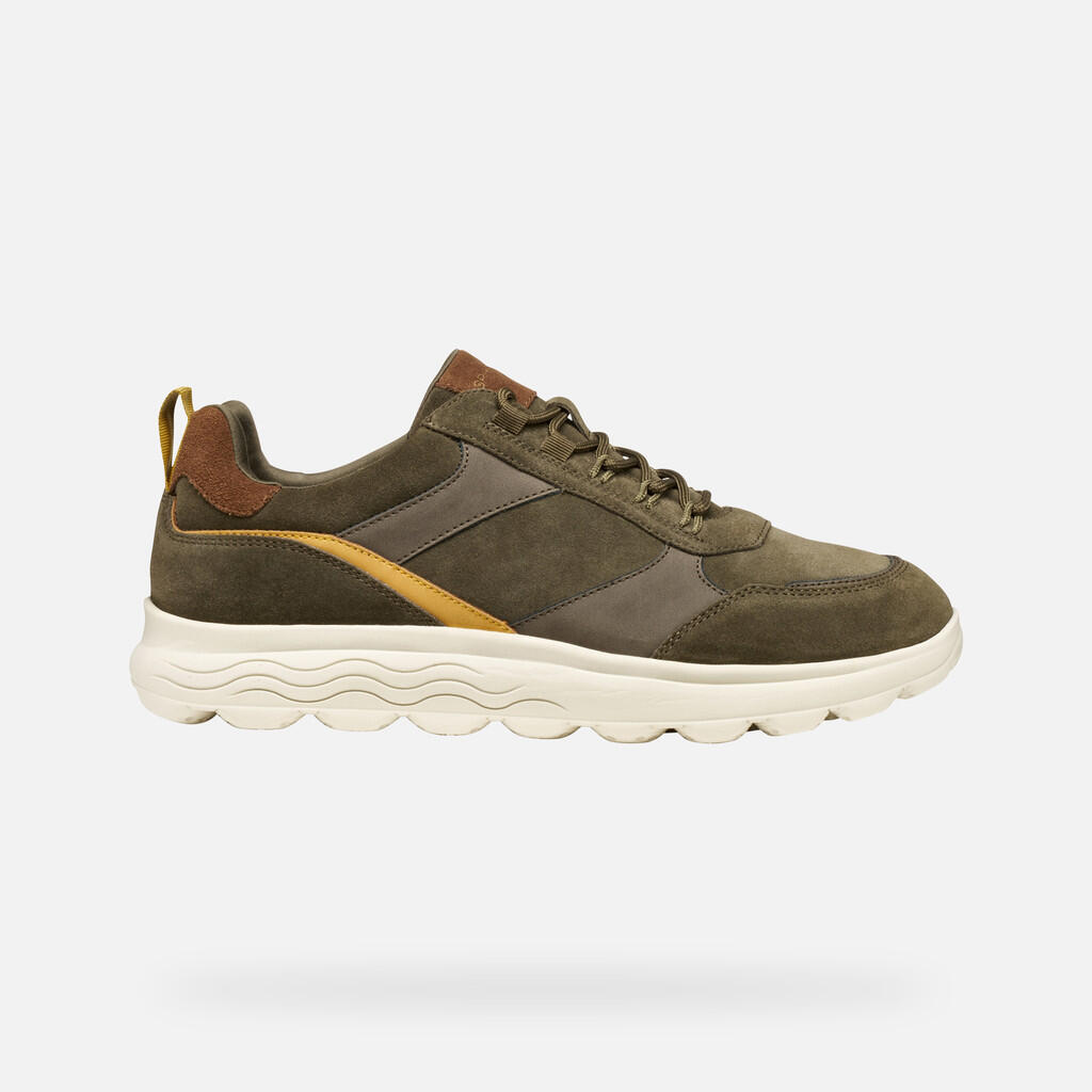 Baskets Homme U SPHERICA Vert Militaire/Cognac 2/7