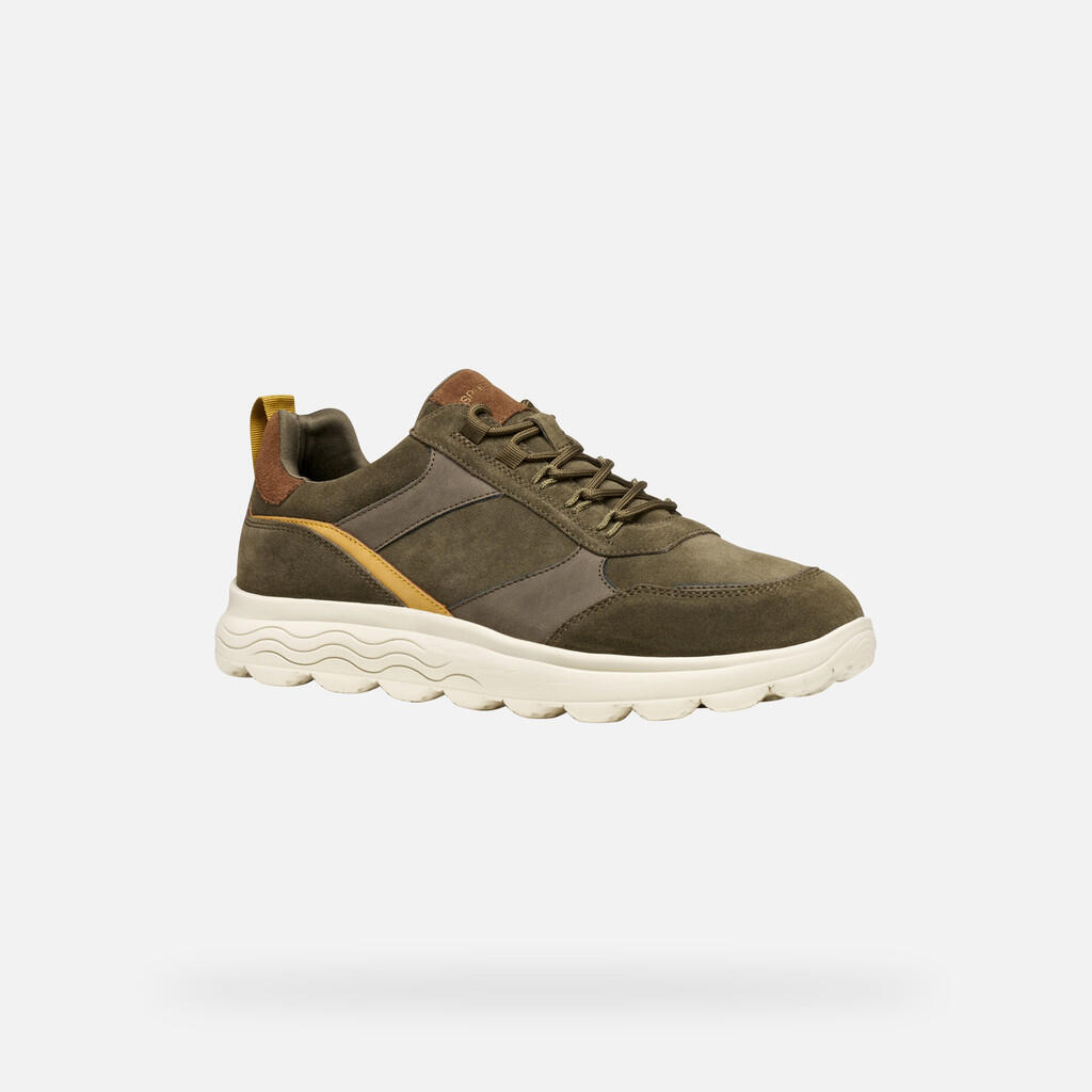 Baskets Homme U SPHERICA Vert Militaire/Cognac 5/7