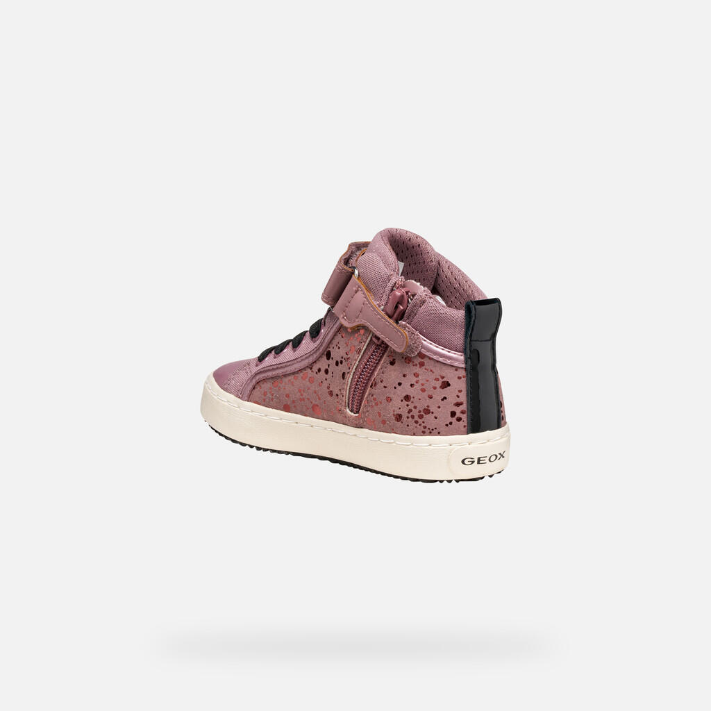 Baskets Fille J KALISPERA GIRL Rose Foncé/Noir 5/7