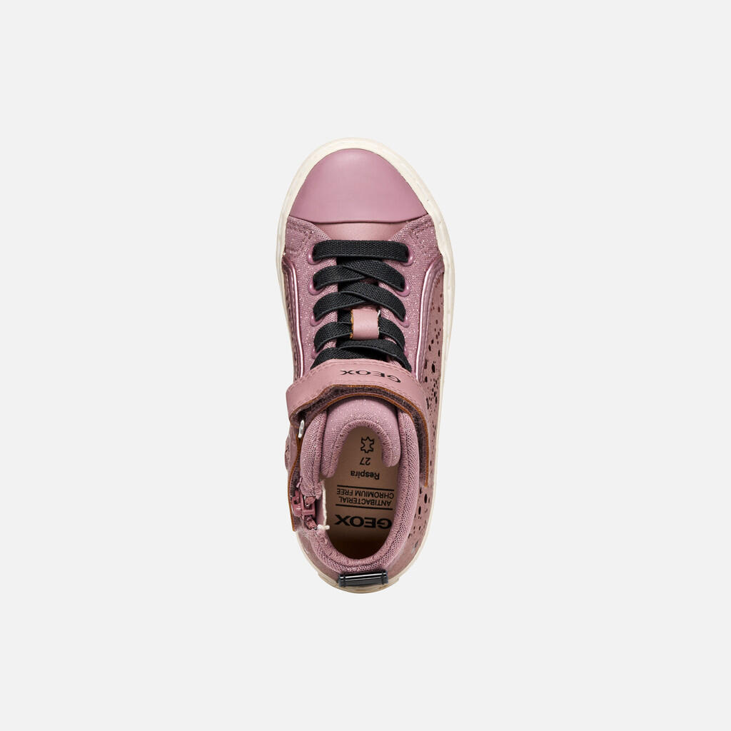 Baskets Fille J KALISPERA GIRL Rose Foncé/Noir 7/7