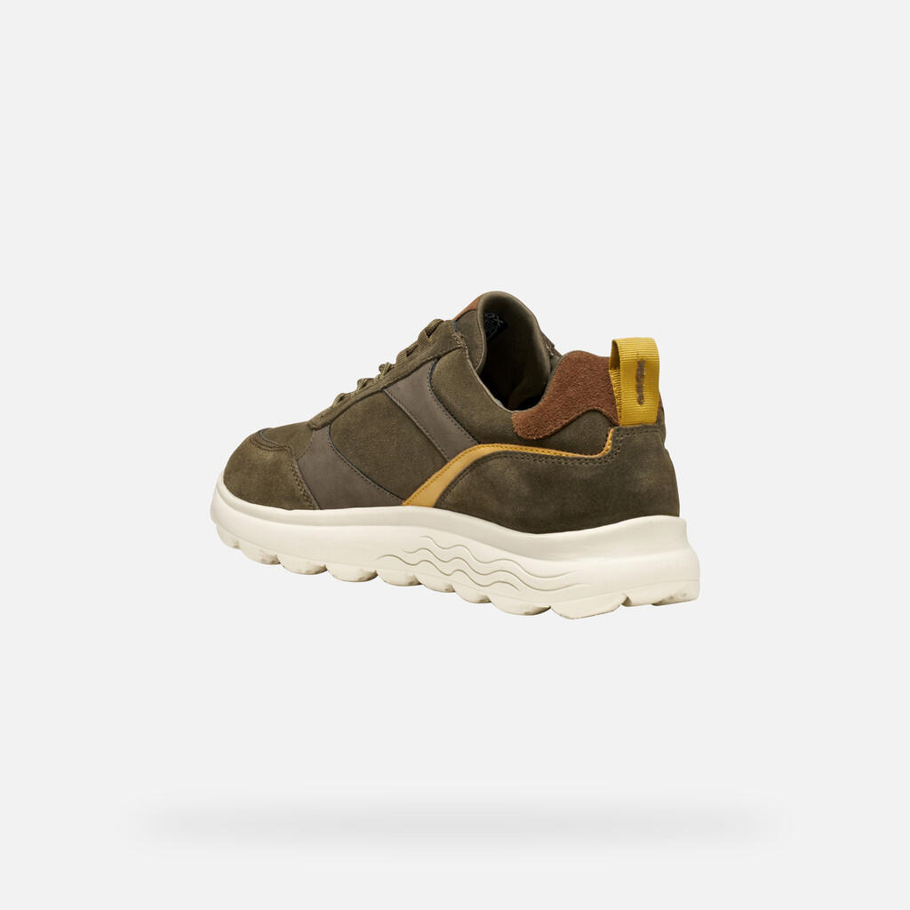 Baskets Homme U SPHERICA Vert Militaire/Cognac 6/7